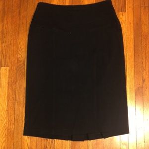 Grace Elements high waisted pencil skirt with detail at hem in the black size 10